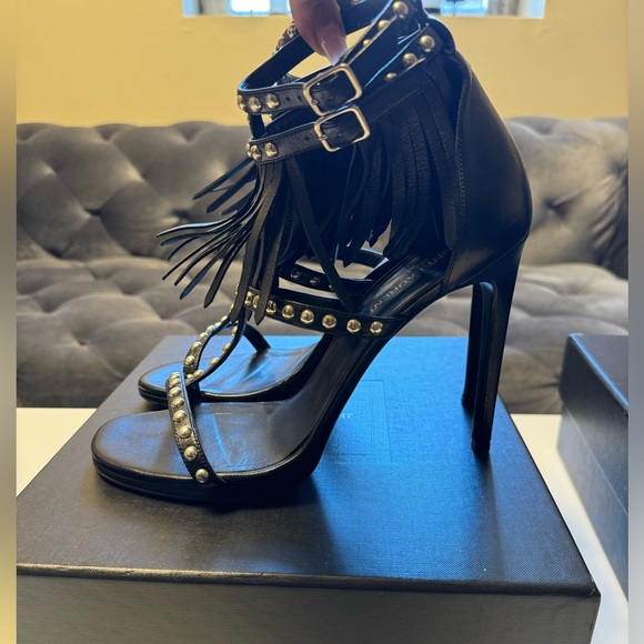 YSL NU PIED FRINGE HERLS SIZE 40 - Picture 3 of 7